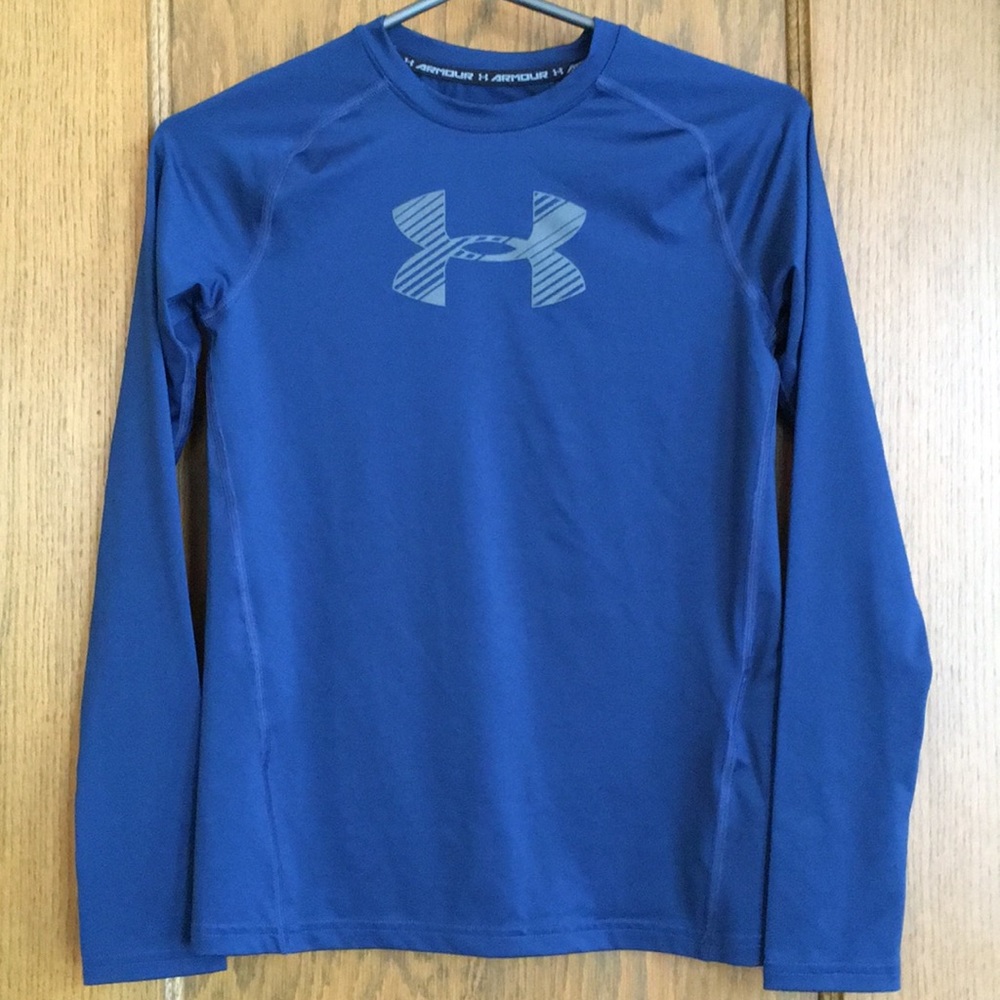 Under Armour blue long sleeve youth large top YLG